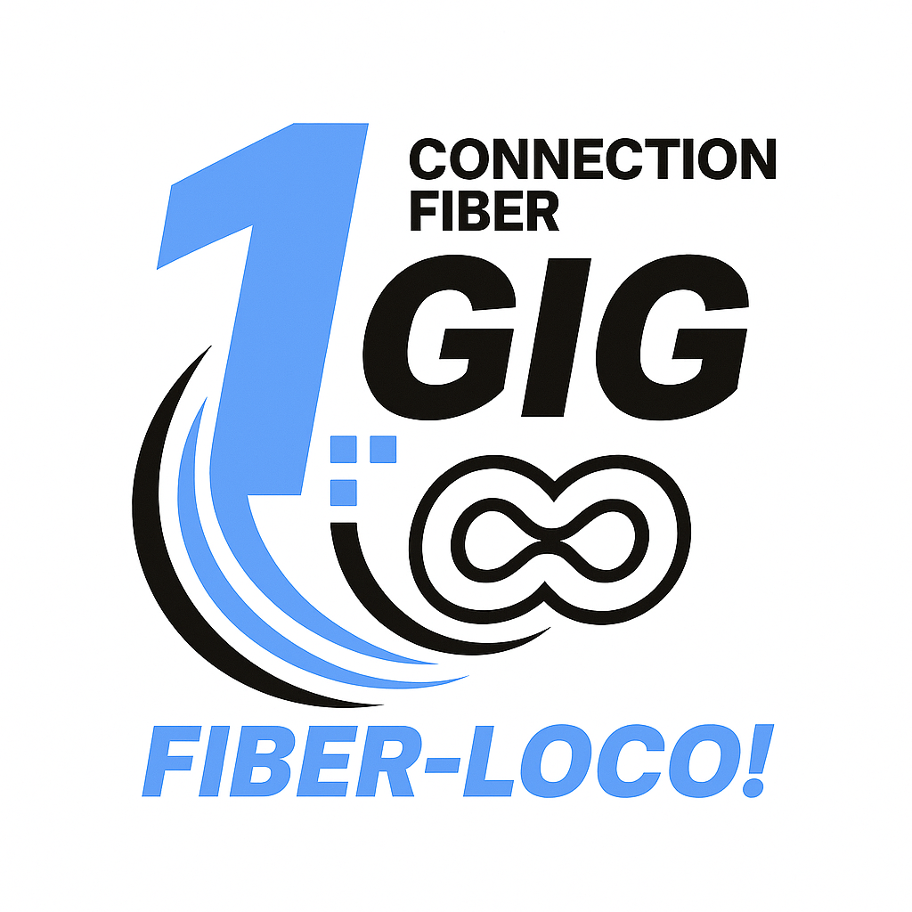 Connection Fiber 1 Gig Fiber Loco plan badge